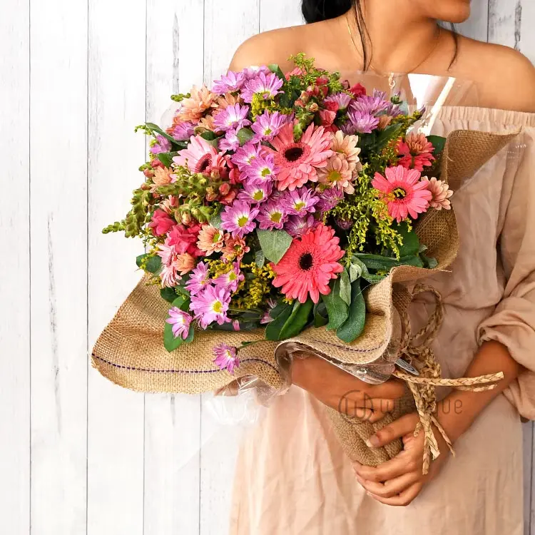 Love Petals Jute Bouquet