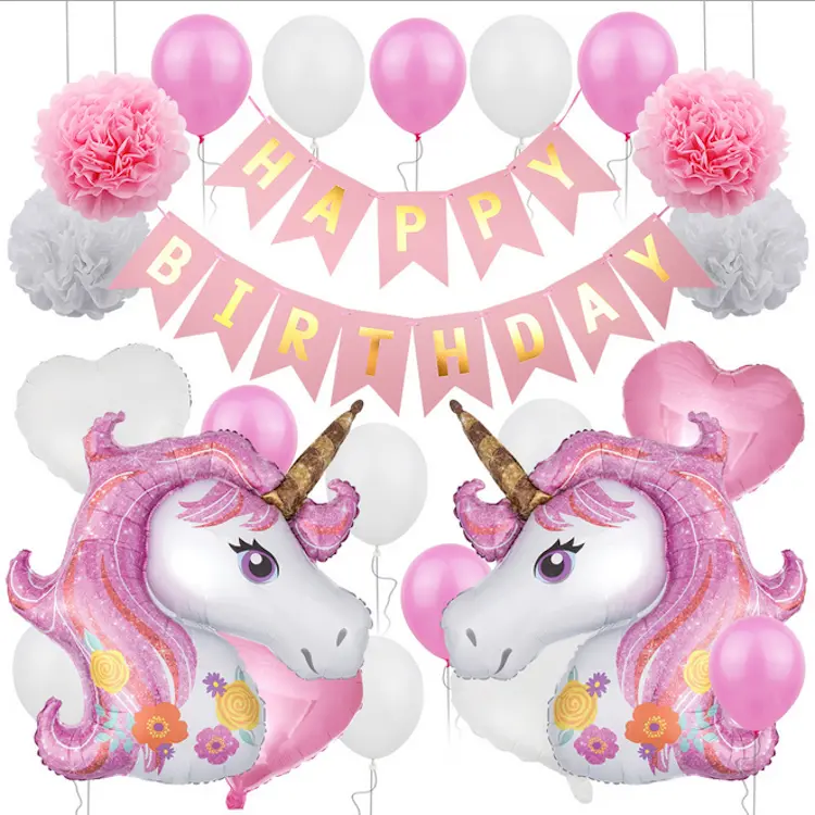 Fairy And Unicorn Celebration Theme Party Decor Set