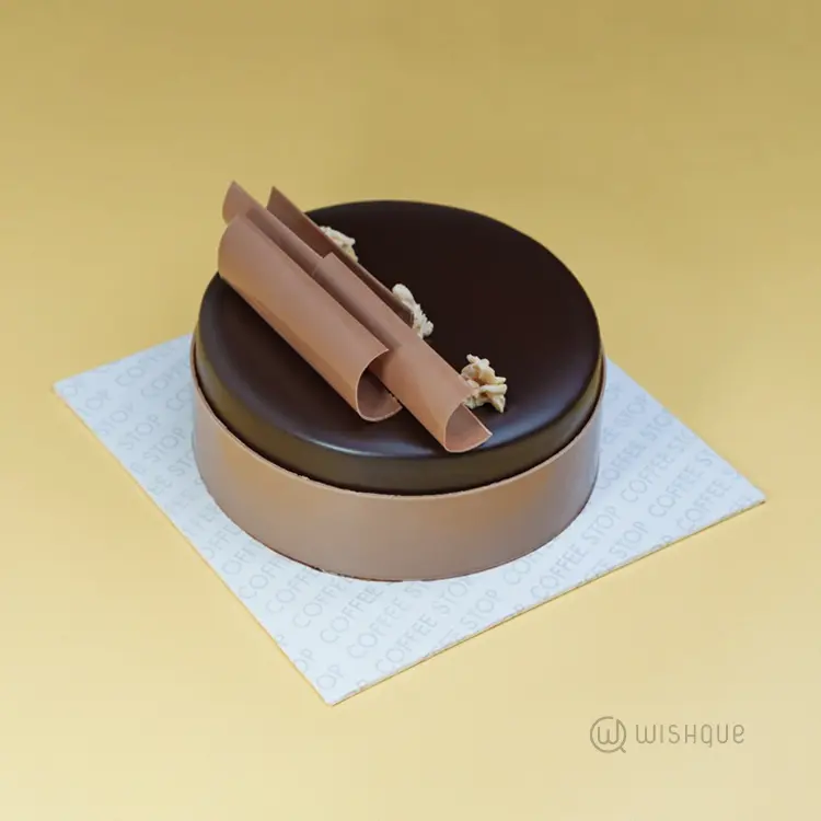 Dark Chocolate Salted Caramel Fudge Cake