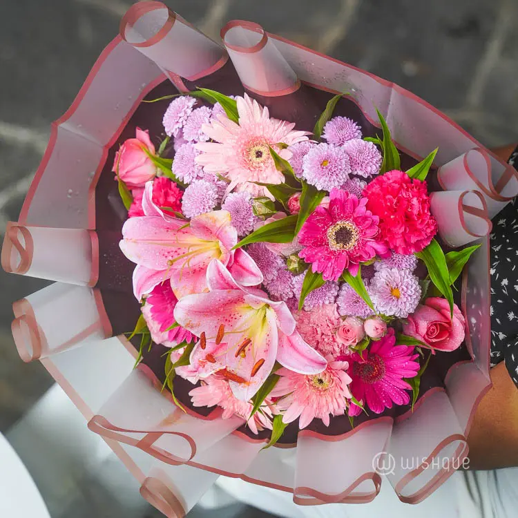 Chromatic Kiss Fresh Flower Bouquet