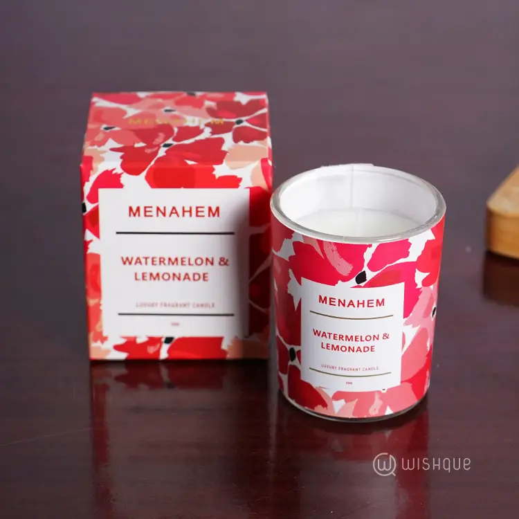 Luxury Essential Oil Scented Candle - Watermelon & Lemonade