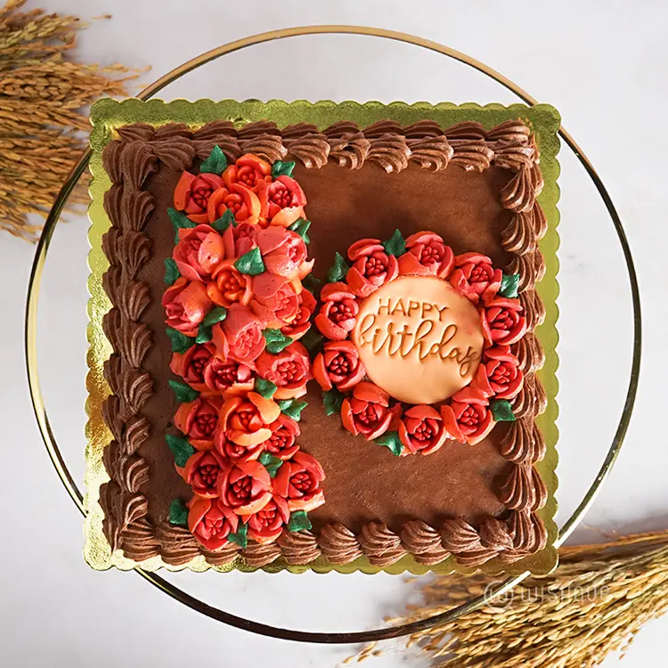 Tulip Wishes Birthday Chocolate Cake