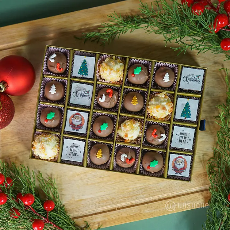 Christmas Swiss Pralines Chocolate Truffle Collection – 24 Pcs