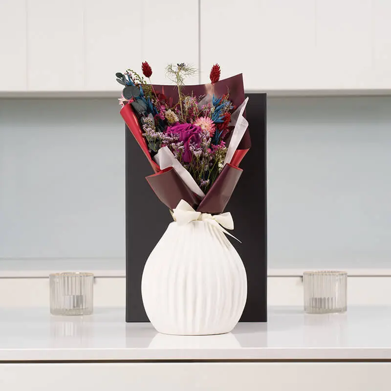 Plum Everblooms Bouquet Gift