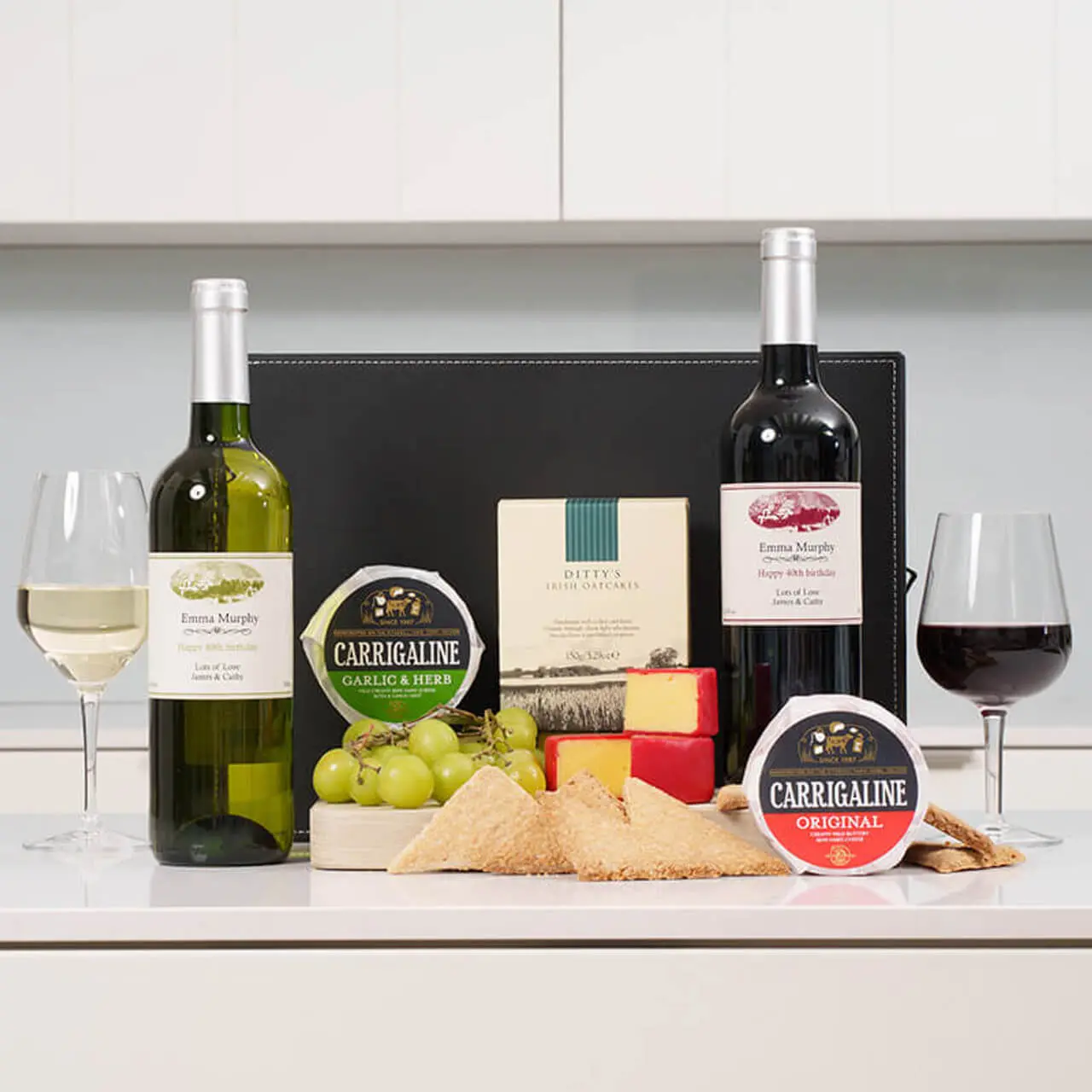 Personalised Fine Wine & Gourmet Cheese Hamper