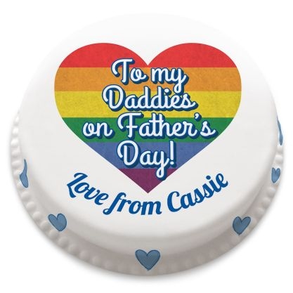 To My Daddies Cake (letterbox gift cake (serves 2-4))