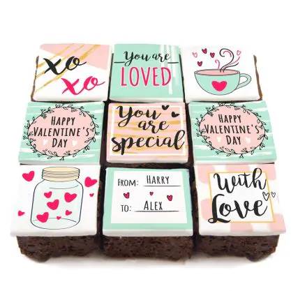 9 you're loved brownies
