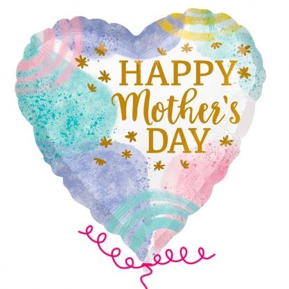Pastel Paint Mothers Balloon
