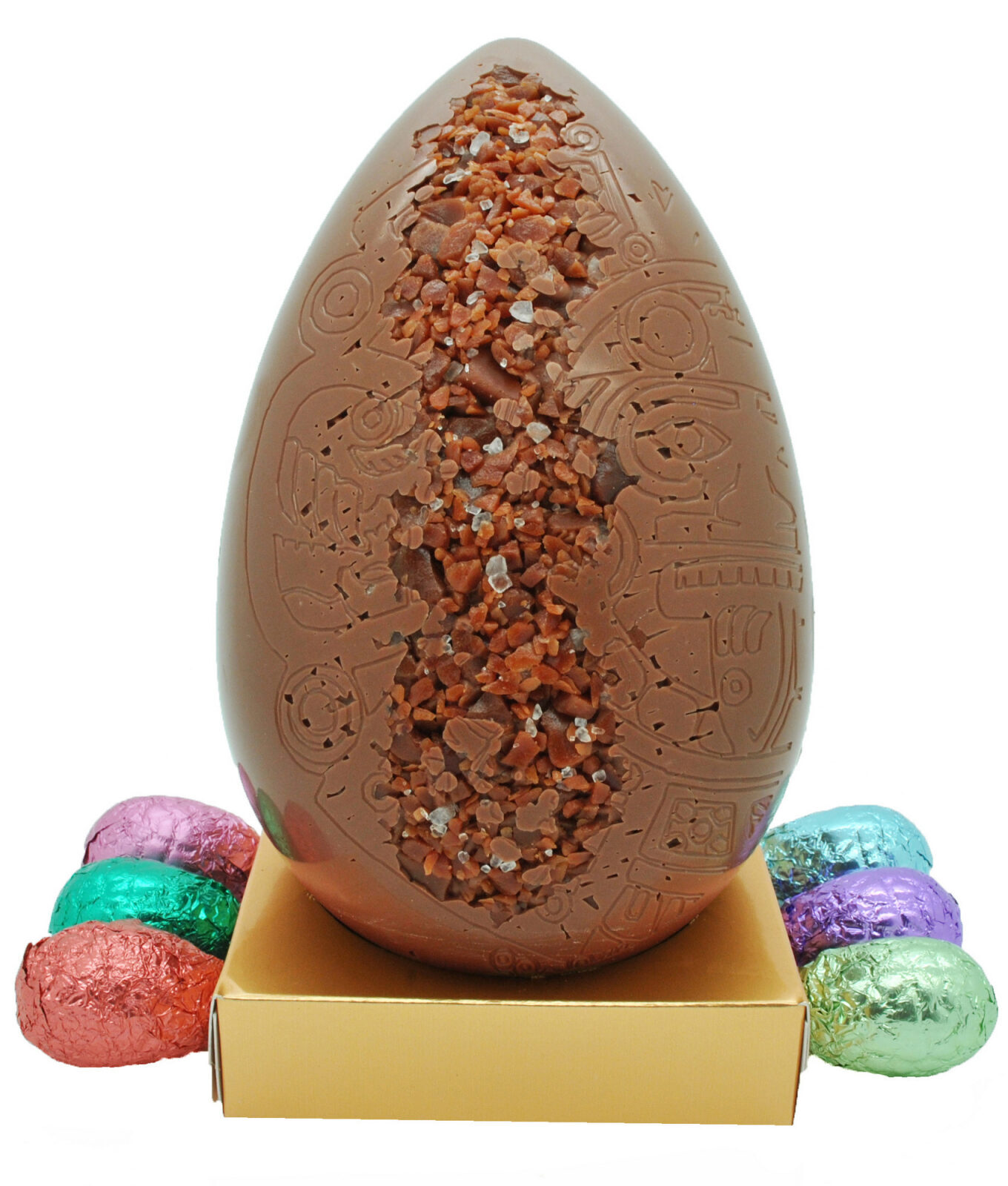 Salted Toffee Milk Egg With Belgian Praline Eggs