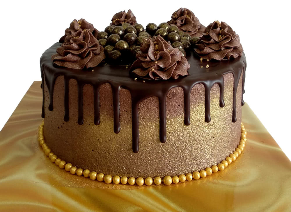 Dripping In Gold Cake (Six inch)