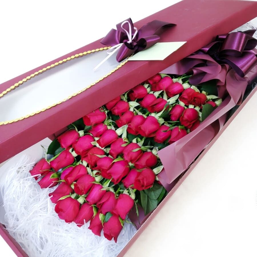 Flower box18-5(50 roses)