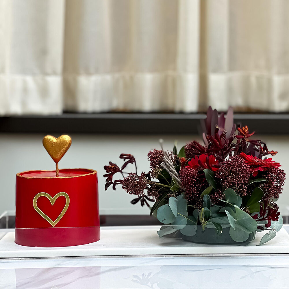 Red & White Fantasy Cake