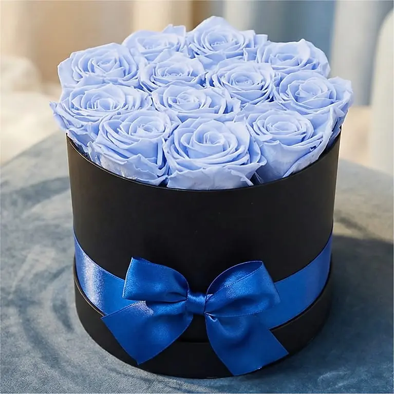 Luxury Sky Blue Forever Roses
