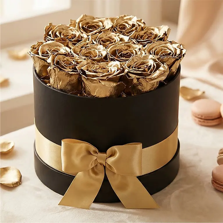 Luxury Gold Forever Roses