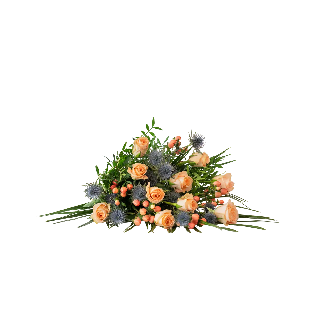 Funeral Bouquet Small Winter Spring w ribbon 240167