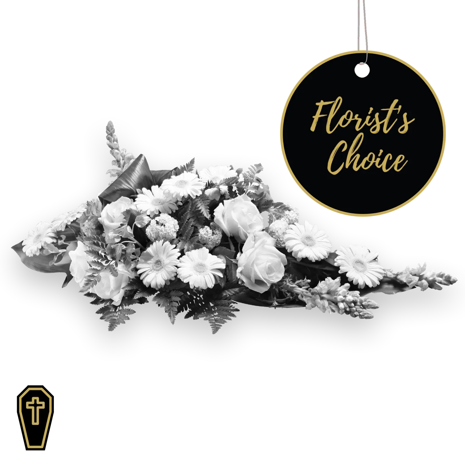 Funeral spray arrangement - Florist’s Choice