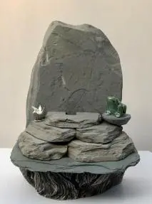 Hand Made Rock Fountain - 13"