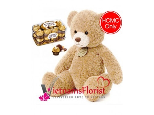 Teddy (60cm) And Chocolate