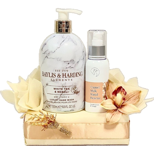 White Tea-Neroli Hand Wash & Camel Milk Hand Rescue