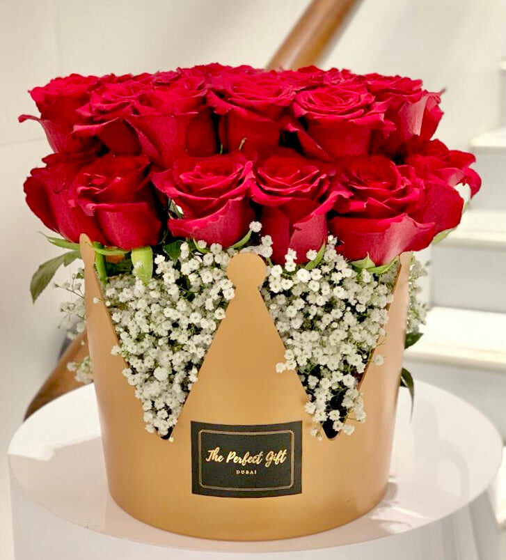 Roses for 'My Princess' Crown Shaped Vase