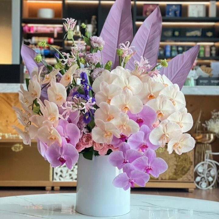 Luxury Pink Orchids Arrangement