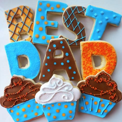 'Best Dad' Decorated Cookies