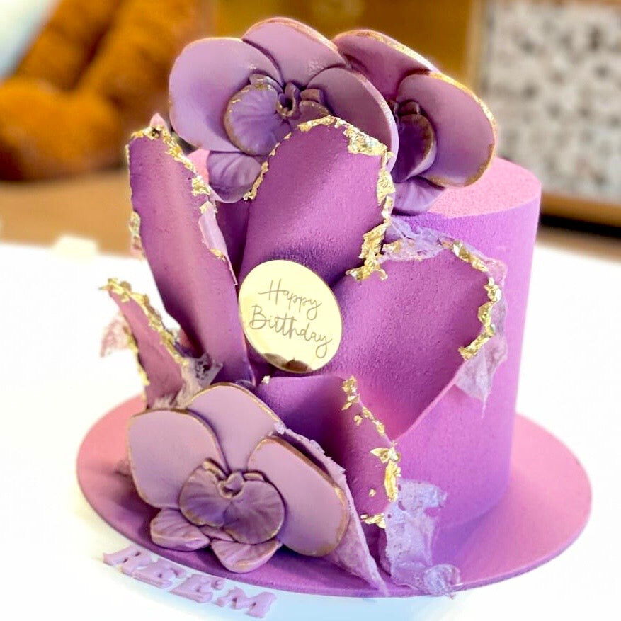 Purple Orchid Cake