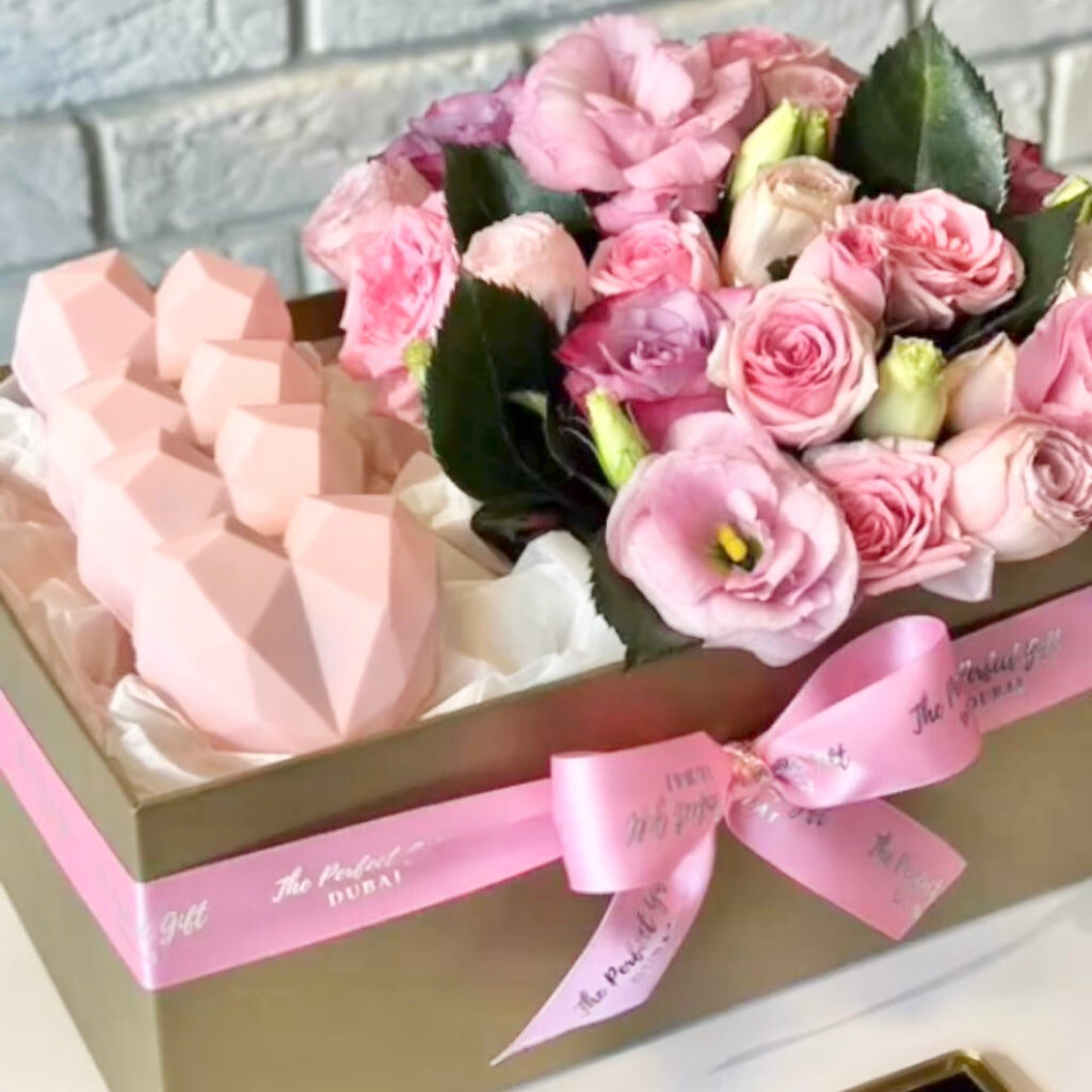 Choco-Smash mini Hearts with Flowers