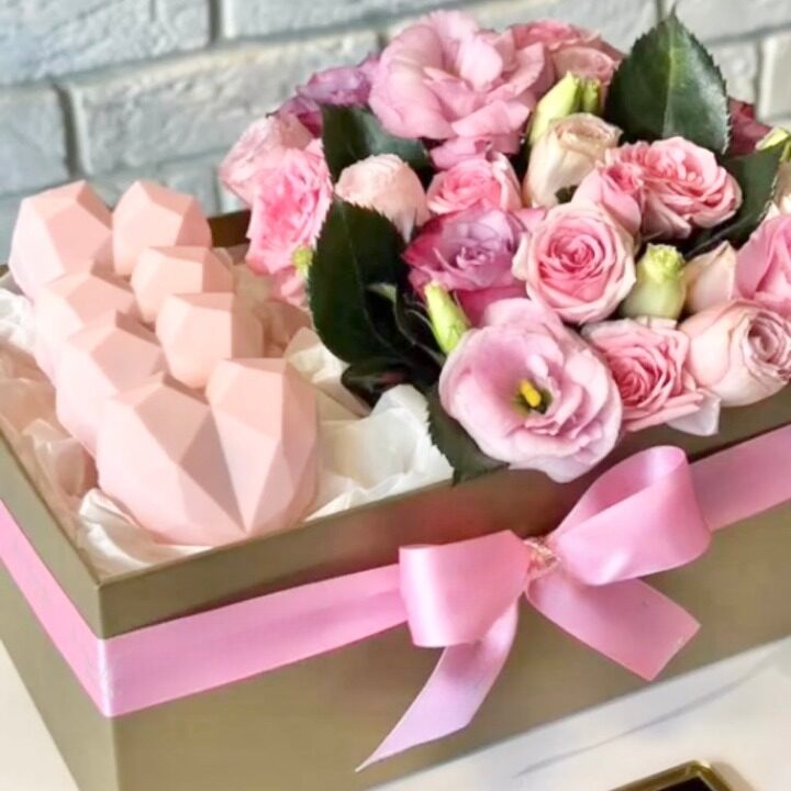 Choco-Smash mini Hearts with Flowers