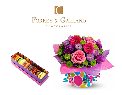 Forrey & Galland Macarons & Flower Box