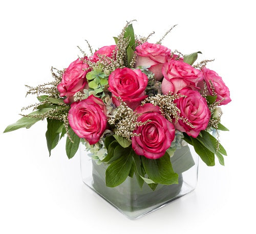 'Rosy Garden' Birthday Vase