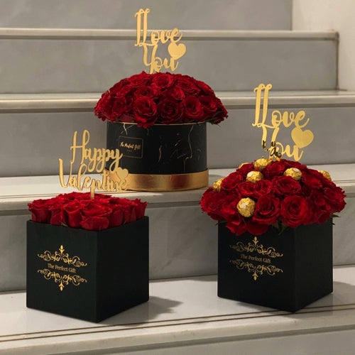 Luxury Red Roses Gift Box