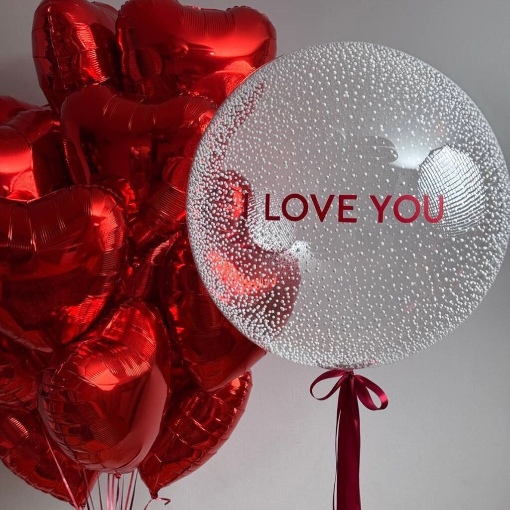 'I love you' Foam Bubble Balloon