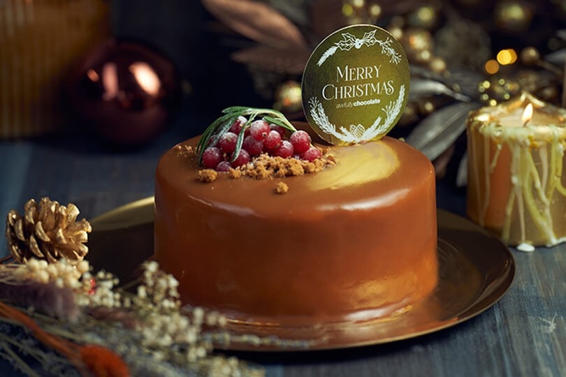 FESTIVE CARAMEL BRITTLE & SEA SALT CHOCOLATE CAKE (6 piece)