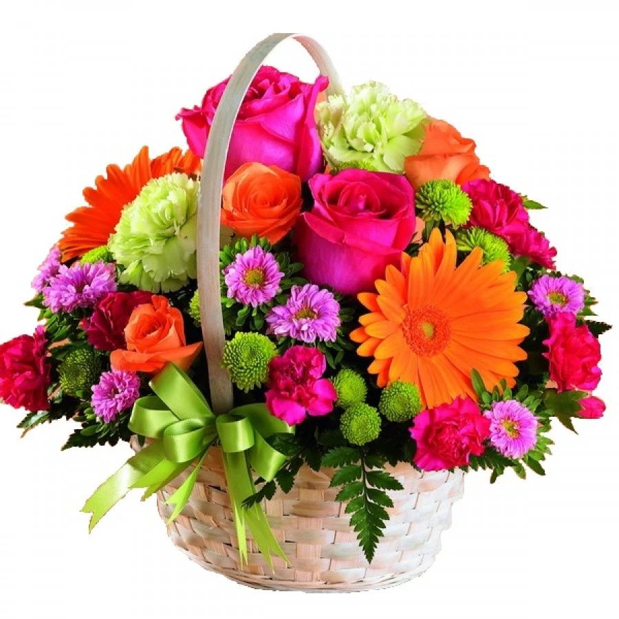 Assorted Flower Basket