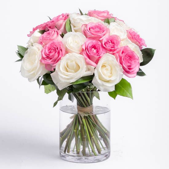 Purity Roses Bouquet (12 Stems)