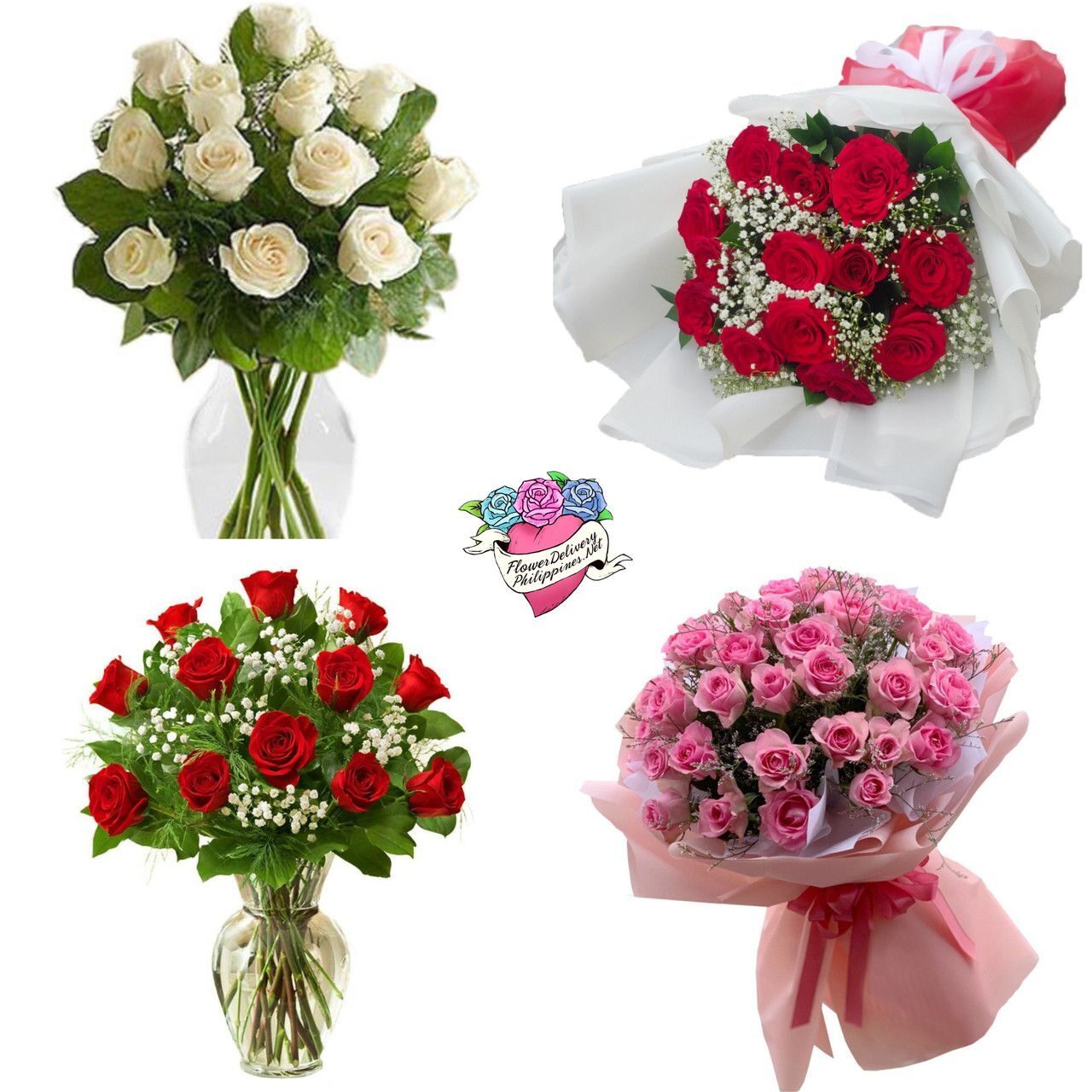Customizable Roses Bouquet (12 Stems)