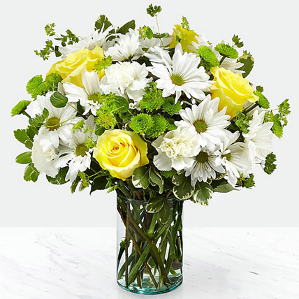20 Happy Flowers Vase (Premium)
