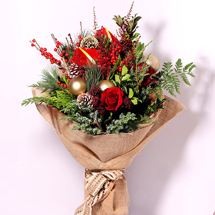 Xmas Theme Flower Bouquet