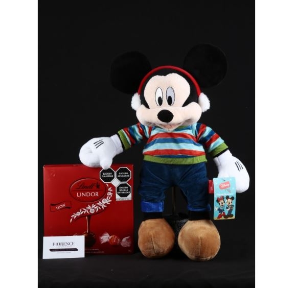 Mickey Mouse With Ear Muffs & Chocolates
