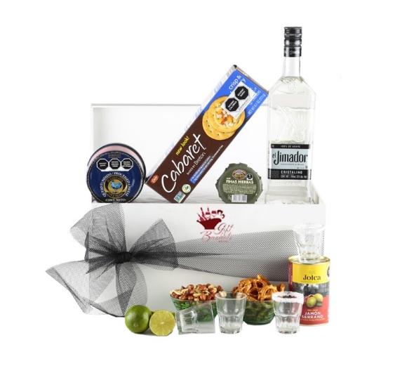 El Jimador Cristalino Tequila, Cheese, Crackers and Assorted Snack