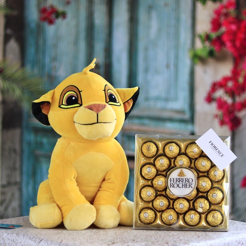 Simba Plush from "The Lion King" with Chocolates