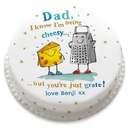 cheesy dad cake (letterbox gift  cake(serves 2-4))