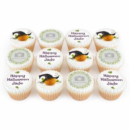 12 pretty pumpkin cupcakes