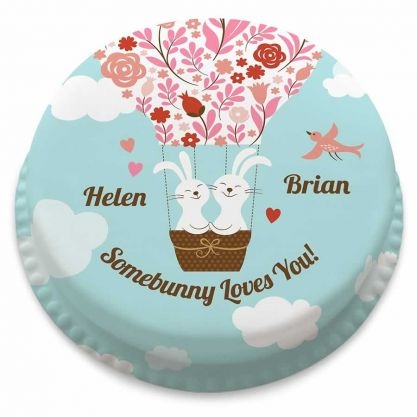 bunny love cake (letterbox gift cakes(serves2-4))