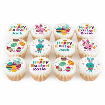 12 hoppy easter cupcakes