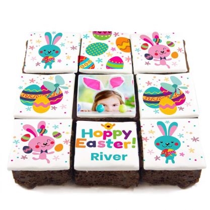 hoppy easter brownies