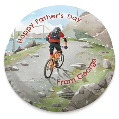 mountain biking cake (letterbox gift  cake(serves 2-4))