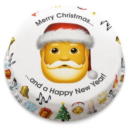 Santa Emoji Cake (letterbox gift cake (serves 2-4))