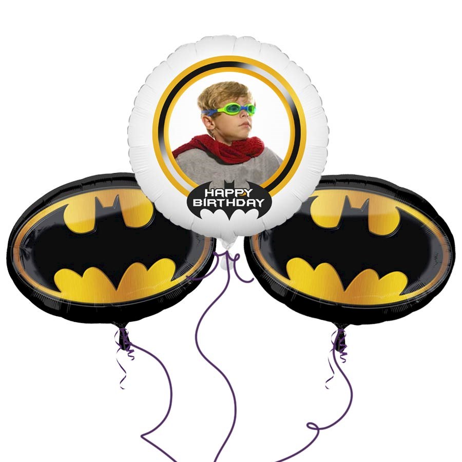 Batman Crest Balloon Bouquet